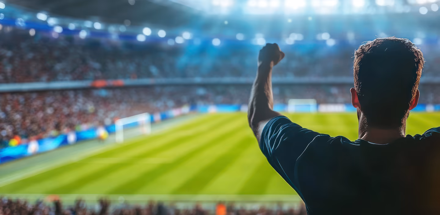 Fanatico en estadio